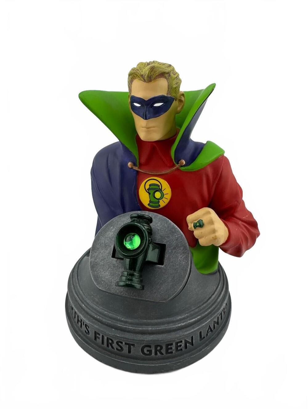 Alan Scott Green Lantern Bust with Ring - Earth’s First Green Lantern Statue